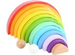 Puzzle Di Legno Small Foot Rainbow Xl (11412) Multicolore