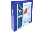 Exacompta Raccoglitore Ad Anelli Fissi 4 Anelli D-Form Larghezza Dorso 64 Mm A4 Kreacover Blu