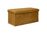 Sgabello Doppio "Lilou"" In Velluto - 76X38 Cm - Atmosphera CréAteur D'intéRieur"