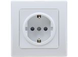 Presa Di Corrente Chilitec Delphi Con Contatto Di Terra 250V Ac / 16A, Con Telaio, Da Incasso, Bianco