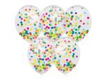 Palloncini A Coriandoli | Confezione Da 5 Blister X 5 Pezzi