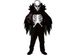 Costume Da Scheletro Per Bambini & Mantello & Maschera Da Teschio / Carnevale Di Halloween # Gr. 116