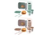 Microonde Giocattolo Per Bambini Happy Gourmet Elettrodomestico Da Cucina Con Accessori Luce Suono +3J