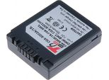 Batteria T6 Power Per Fotocamera Digitale Panasonic, Numero Di Parte Cga S002E, Li-Ion, 7,2 V, 720 Mah (5,2 Wh), Grigio