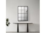 Specchio Da Parete 'Cupello' Specchio Da Finestra 90X60 Cm Nero, Opaco
