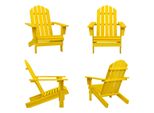 Vidaxl Sedia Da Giardino Adirondack In Legno Massiccio Di Abete Giallo - Sedia Da Giardino - Sedie Da Giardino - Poltrona Da Giardino - Sedia Da Esterno