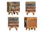 Vidaxl Comodino Intagliato A Mano 40X30X50 Cm In Legno Massiccio Antico - Comodino - Comodini - Armadi Laterali - Armadi Laterali