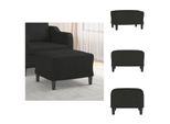 Vidaxl Sgabello Nero 60X50X41 Cm In Tessuto - Sgabello Imbottito