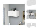 Vidaxl Armadio A Muro Bianco 80 X 39 X 40 Cm In Legno - Mensole A Muro