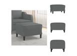 Vidaxl Sgabello Grigio Scuro 60X50X41 Cm In Tessuto - Sgabello Imbottito