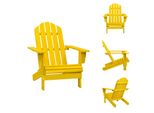 Vidaxl Sedia Da Giardino Adirondack In Legno Massiccio Di Abete Giallo - Sedie Da Giardino