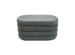 Rebecca Mobili Sgabello Fagus 38X76X38 Tessuto Poliestere Mdf Grigio Moderno