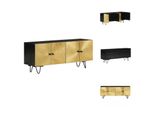 Vidaxl Mobile Tv 110X30X45 Cm In Legno Massiccio Di Mango - Mobili Tv