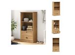 Vidaxl Libreria Vigo 60X35X114,5 Cm In Legno Di Pino Massiccio - Librerie & Librerie