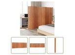 The Living Store Paravent Brown 165X600 Cm Bamboo