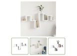 The Living Store Scaffale A Muro Bianco 104,5X10X43 Cm Materiale A Base Di Legno
