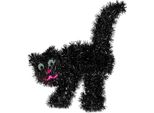 Gatto Decorativo Glitterato 30X36