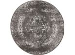 Tappeto Interiyou A Pelo Corto Sintra Grey ø 120 Cm Rotondo