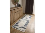 Tappeto Interiyou A Pelo Corto Sintra Crema/Blu 80X240 Cm