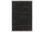 Tappeto Interiyou In Cotone Toledo Nero 60X100 Cm