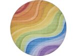 Interiyou Tappeto Lavabile Gent Multicolore/Viola ø 160 Cm Rotondo