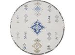 Tappeto Interiyou Lavabile Gent Beige/Multicolore ø 160 Cm Rotondo