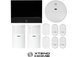 Set Di Allarme Xtend Home, Unità Da 7", 2X Sensore Di Movimento, 2X Sensore Porta, 4X Telecomando, 1X Sensore Fumo, Tuya"
