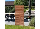 Parete Divisoria 'Nodepp' In Acciaio Corten 180 X 90 Cm In Acciaio Inox