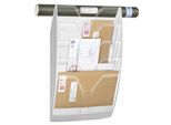 Portadepliant A Parete Cep, Din A4, 5 Tasche, Bianco