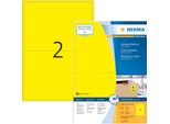 Etichette Herma A4 Giallo 199,6X143,5Mm Carta Opaca 1400 Pz.