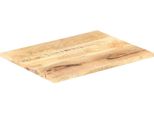 Piano Del Tavolo In Legno Massiccio Di Mango 25-27 Mm 80X70 Cm