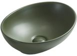 Mexen Elza Lavabo Da Appoggio 40 X 33 Cm, Khaki Opaco - 21014043