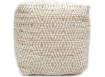 Pouf Abella Avorio (40X40 Cm)