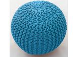 Pouf Turchese Freddo (40X40 Cm)