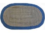 Roberta Oval 59 Natural/Blue (120X180 Cm)