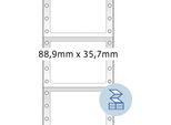Herma 8181 Herma Computeretiketten Endlos, 88,9X35,7 Mm, 1-Bahnig, Gelb