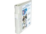 Cartella Di Presentazione Wedo Ergogrip, Din A4, 56 Mm, Bianco Din A4, Altezza Di Riempimento: 50 Mm, Meccanismo A 4 Anelli In Metallo, In (58 18000)