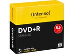 Intenso Dvd+R 8.5GB, Dl, 8X 8,5 Gb Dvd+R Dl 5 Pz