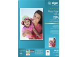Sigel Inkjet Ultra Photo Paper IP641 - Carta Fotografica, Lucida - Bianco Lucido - A4 (210 X 297 Mm) - 260 G/M2 - 50 Fogli (IP641)