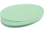 Franken UMZ111919 Biglietto Di Presentazione - Ovale, 190 X 110 Mm, Verde Chiaro, 500 Pezzi
