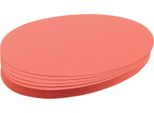 Franken UMZ111907 Cartoncino Di Presentazione - Ovale, 190 X 110 Mm, Rosso, 500 Pezzi