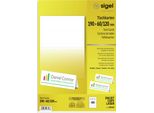 Sigel Segnaposto, Bianco Brillante, 185 G/Mq, 190 X 60/120 Mm