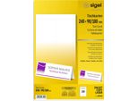 Sigel Segnaposto, Bianco Brillante, 185 G/Mq, 240 X 90/180 Mm