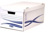 Fellowes 4460502 Fellowes Bankers Box Basic Archive Scatola Con Coperchio A Cerniera Maxi, Blu