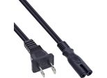 Inline® Cavo Alimentazione Spina Europlug Cee 7/16 A Presa Usa IEC-320-C7, 3M