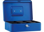 Cassetta Portavalori 25X9X18Cm 6 Scomparti Blu