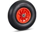 Relaxdays 2 X Ruota Carriola 4.00-6 Nero-Rosso