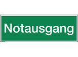 Hinweisschild Notausgang 297X105Mm Pvc