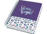Sigel JN617 Sigel Notizbuch Mit Spirale Jolie® Ca. Din A5 Punktraster, Lila/Weiß Hardcover 240 Seiten