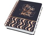 Sigel JN625 Sigel Notizbuch Mit Spirale Jolie® Ca. Din A5 Punktraster, Schwarz/Kupfer Hardcover 240 Seiten